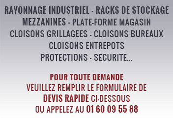 Vente et installation de Rayonnages Industriels multimarques, neufs ou occasions